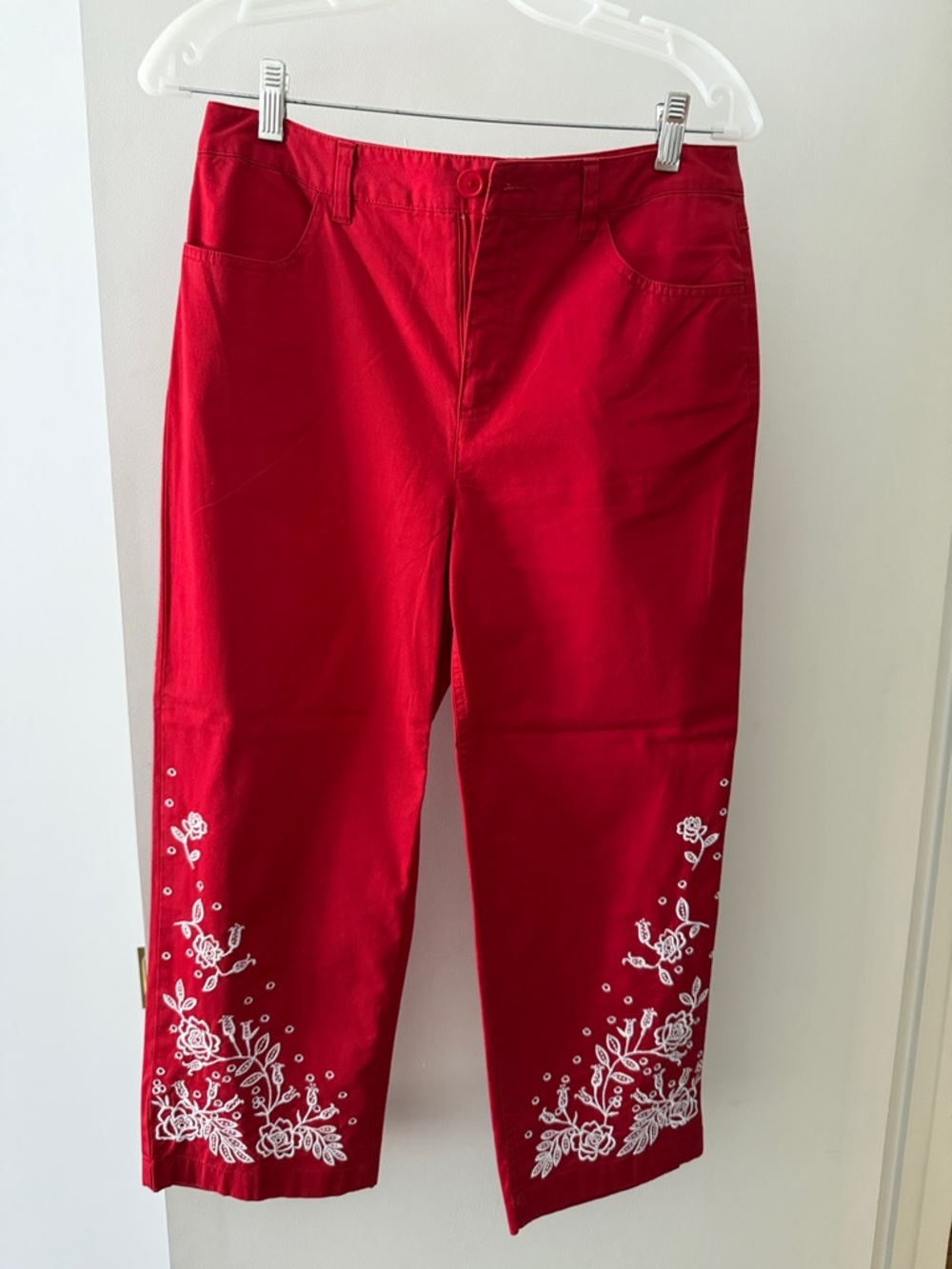 Talbots Bright Red Stretch Pants